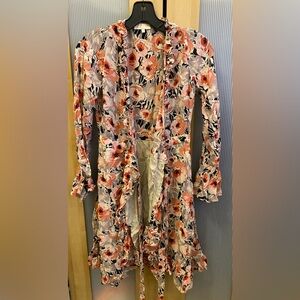 ByTimo floral print wrap mini dress Size Small